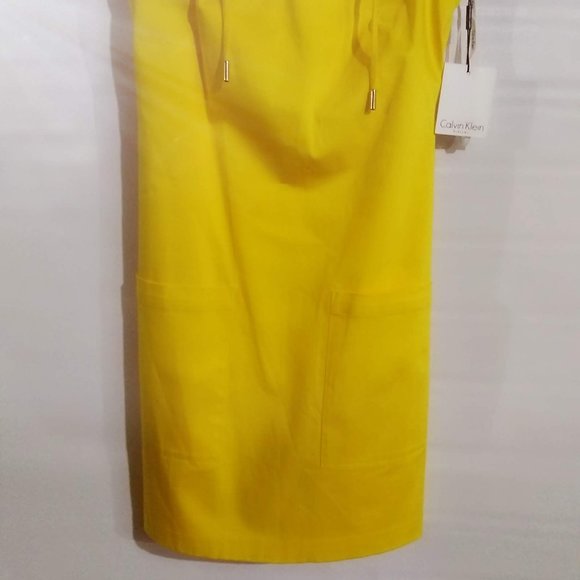 Calvin Klein Lace Up V-Neck Tank Dress Size 2 NWT - Picture 2 of 8